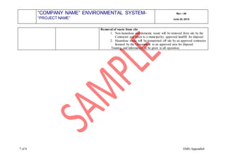 Environmental control measures | DOC