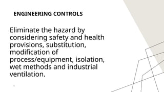 ENVIRONMENTAL CONTROL MEASUREMENTS FOR SAFETY | PPTX