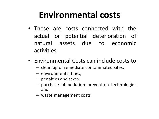 Environmental Costing