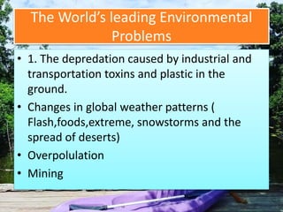 Topic For Environmental Issues Environmental Crisis and Sustainable | PPTX