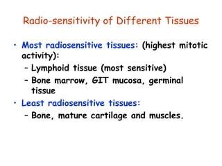 Radiosensitive Tissues Environmental diseases 2 | PPT