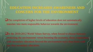 Role of Education in Environmental Preservvation | PPTX