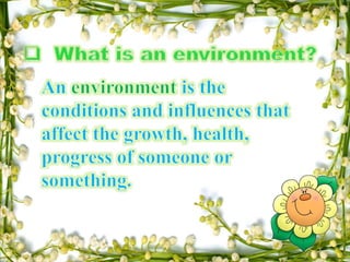 Environmental Education ( Special Topics) | PPTX