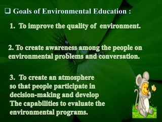 Environmental Awareness Topics