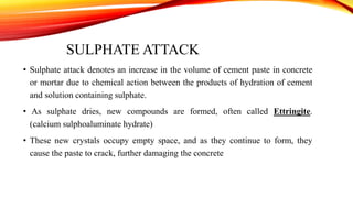 Environmental factors affecting durability of concrete | PPTX
