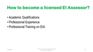 Environmental Impact Assesment EIA Presentation_20181025 | PDF