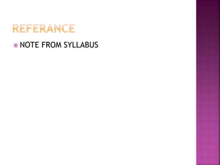  NOTE FROM SYLLABUS
 