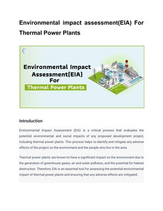 Environmental impact assessment(EIA) For Thermal Power Plants.pdf