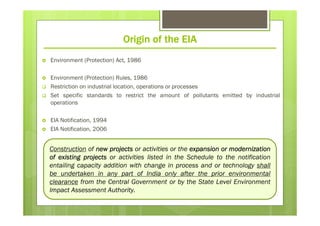 Environmental Impact Assessment in India - Aagati Consulting | PDF