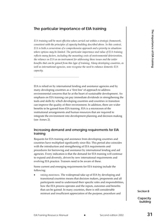 Environmental impact assessment training resource manual unep | PDF