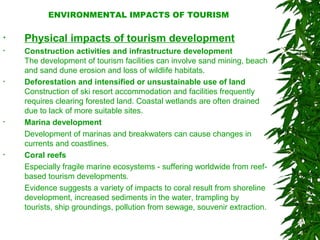 Environmental impact of tourism | PPT