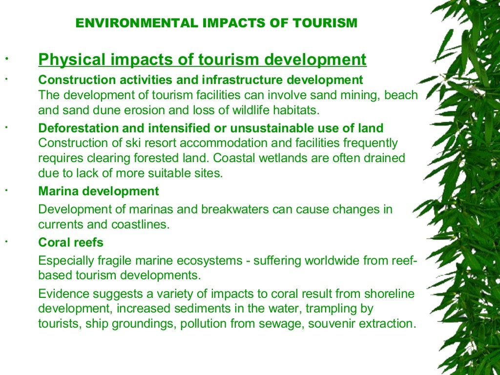Environmental impact of tourism
