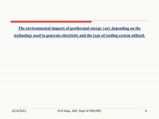 Environmental impacts of renewable energy generation systems (cost ghg ...