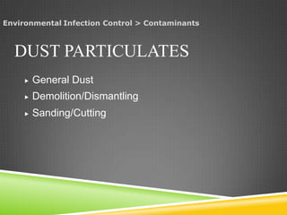 Environmental infection control | PPT