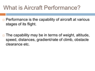 Aircraft Performance | PPTX