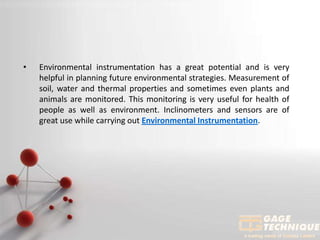 Environmental instrumentation – an overview | PPSX