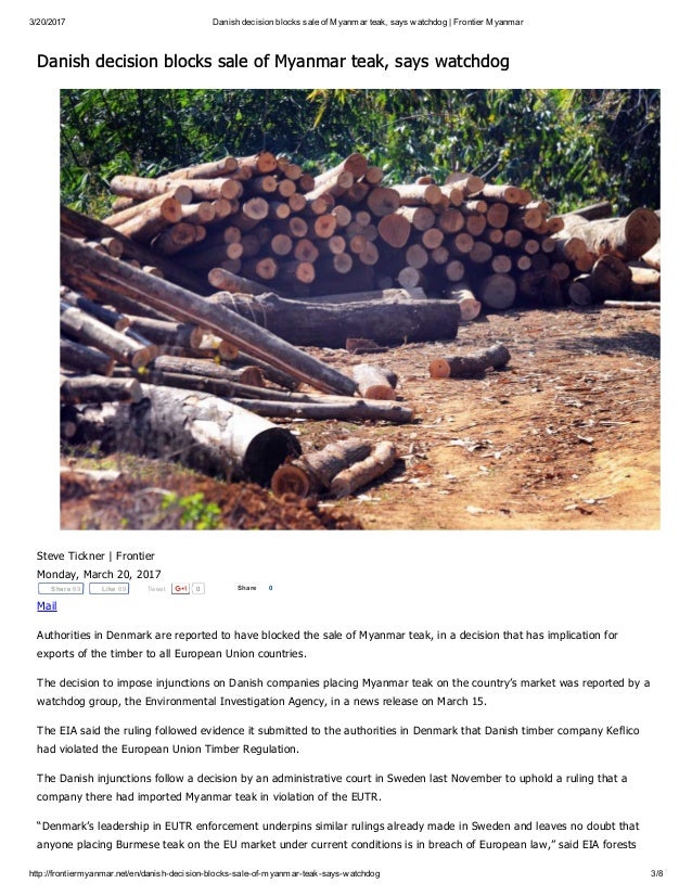 sle of eia report environmental investigation agency eia for myanmar timber sle of eia report environmental investigation agency eia for myanmar timber