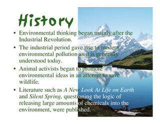 Environmentalism Presentation
