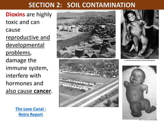 Mr. R.G. Estrella
Dioxins are highly
toxic and can
cause
reproductive and
developmental
problems,
damage the
immune system,
interfere with
hormones and
also cause cancer.
The Love Canal -
Retro Report
 