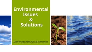 Environmental Issues and its Solutions.pptx