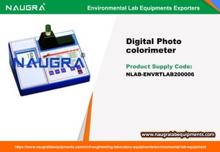 Intas Color Lab Environmental Lab Equipments Exporters.ppt
