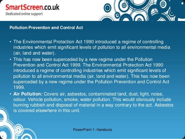 Environmental Legislation Powerpoint