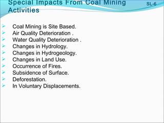 Environmental Management - Coal Mining | PPT