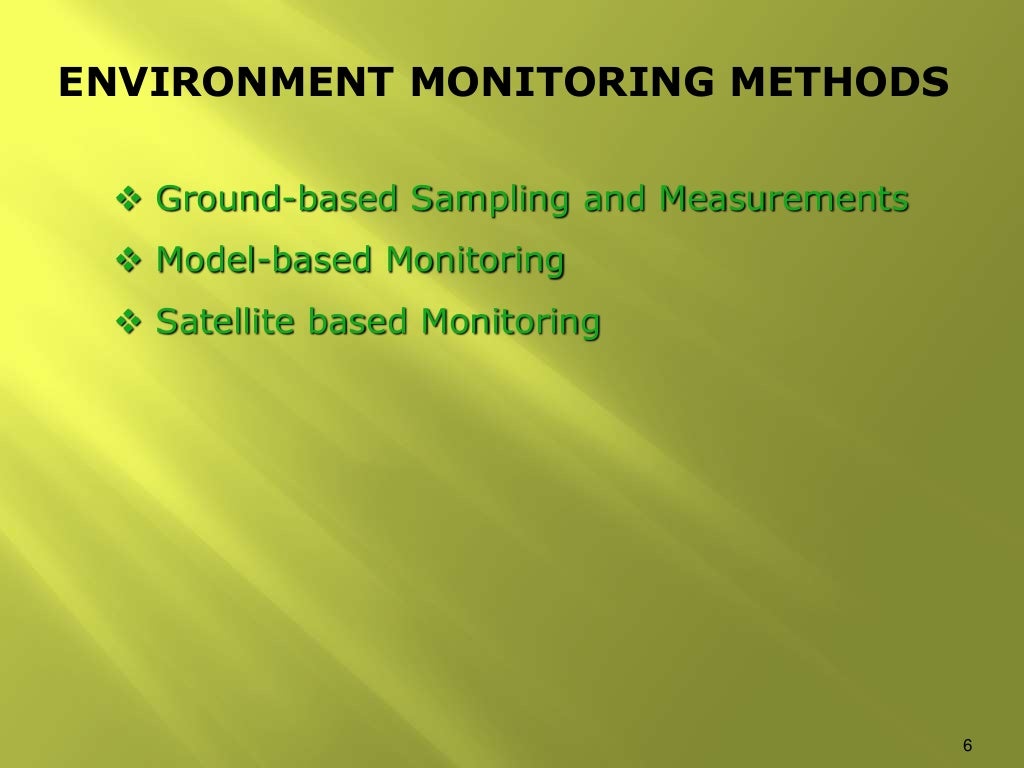 Environmental monitoring