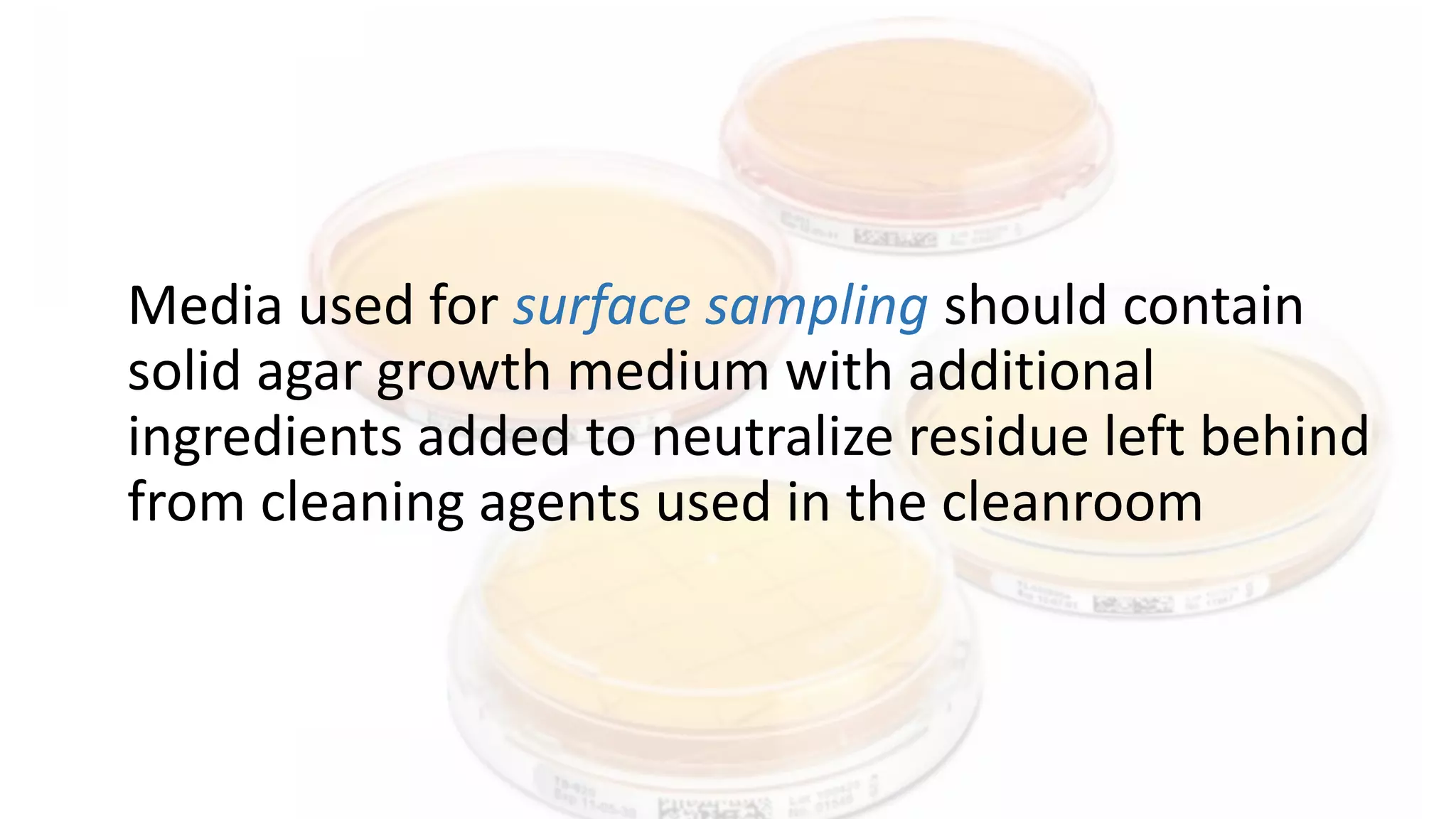 Environmental monitoring - surface sampling | PPTX