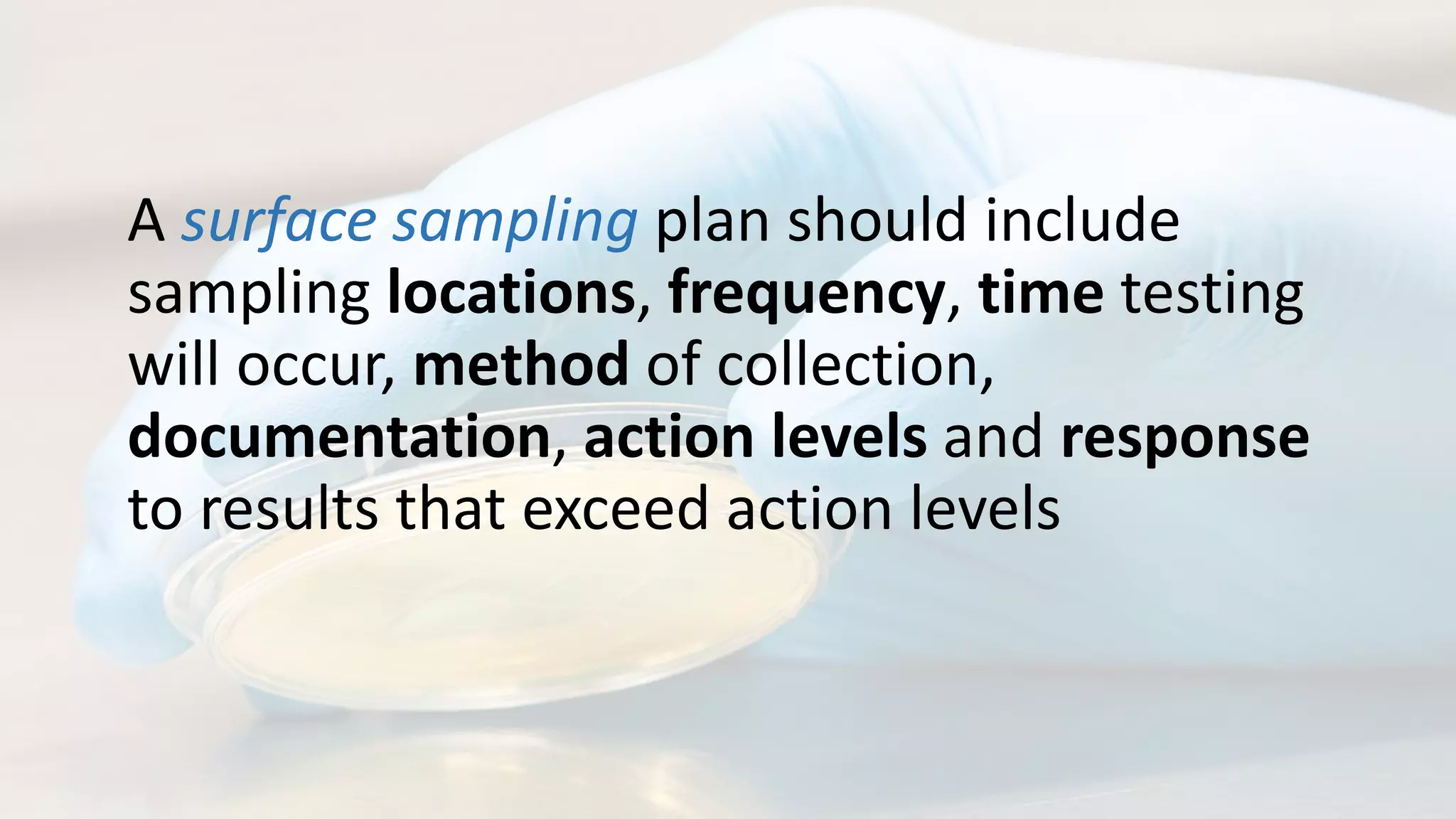 Environmental monitoring - surface sampling | PPTX