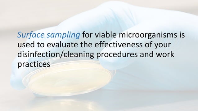 Environmental monitoring - surface sampling | PPTX