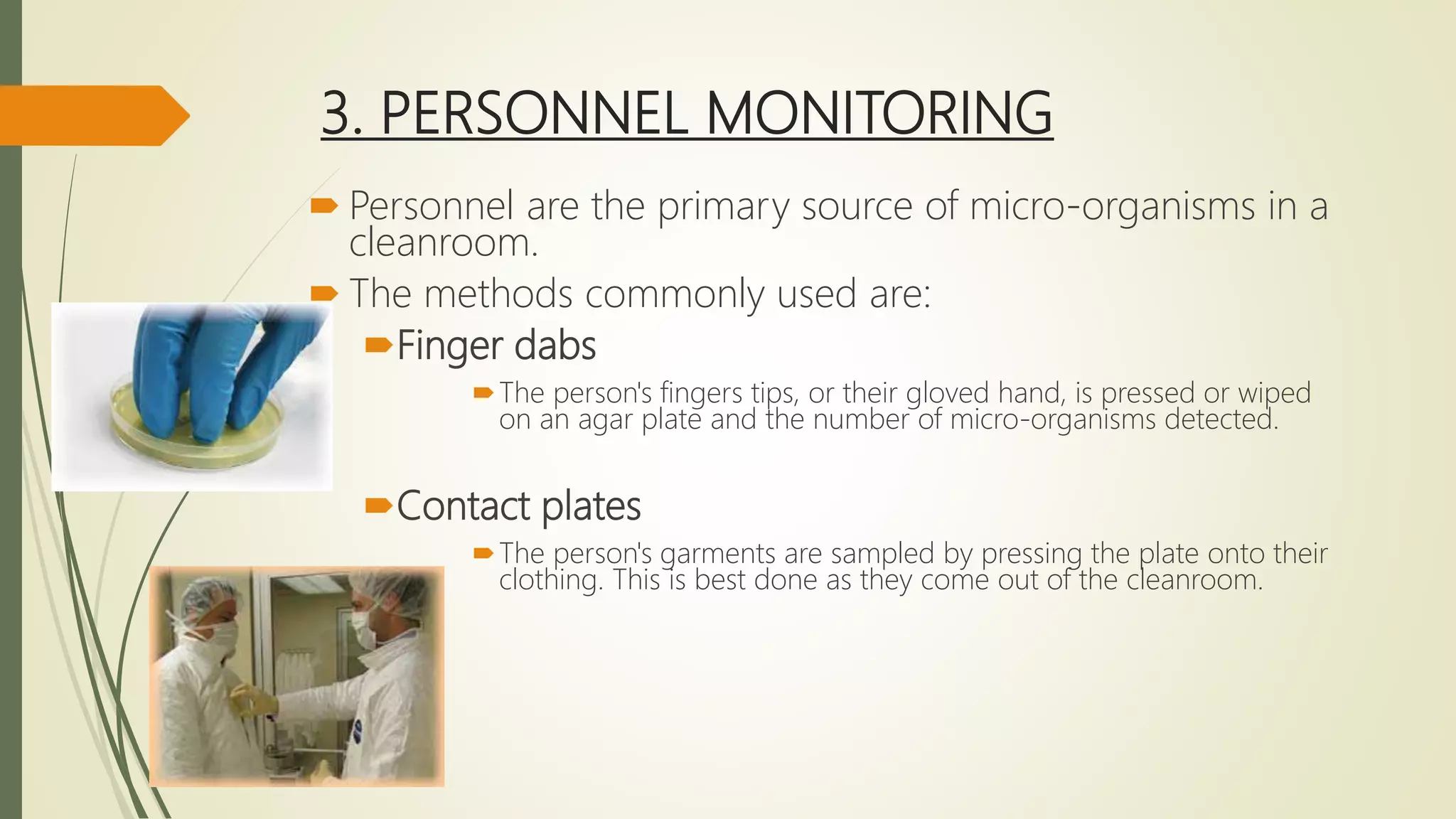 Environmental Monitoring of Clean Room PPT