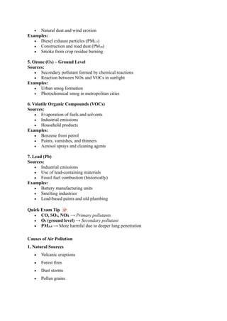 Smong Example ENVIRONMENTAL POLLUTION-SOURCES, IMPACTS AND CONTROL STRATEGIES FOR ...