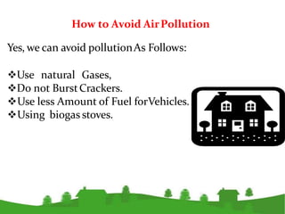 Environmental pollution and control