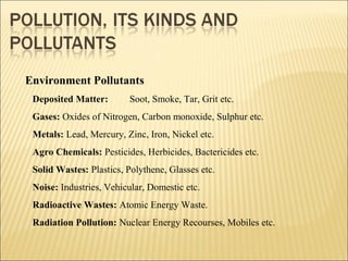 Environmental pollution and protective measures | PPT