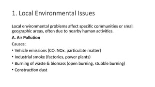 Environmental Problems local ,regional and globeln | PPTX