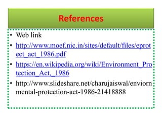 Environmental protection act 1986 | PPTX