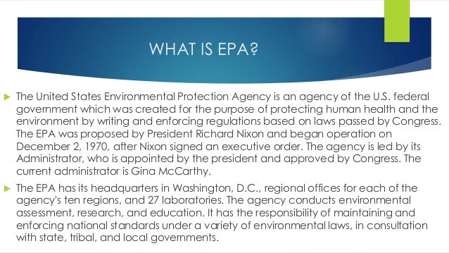 Environmental Protection Agency