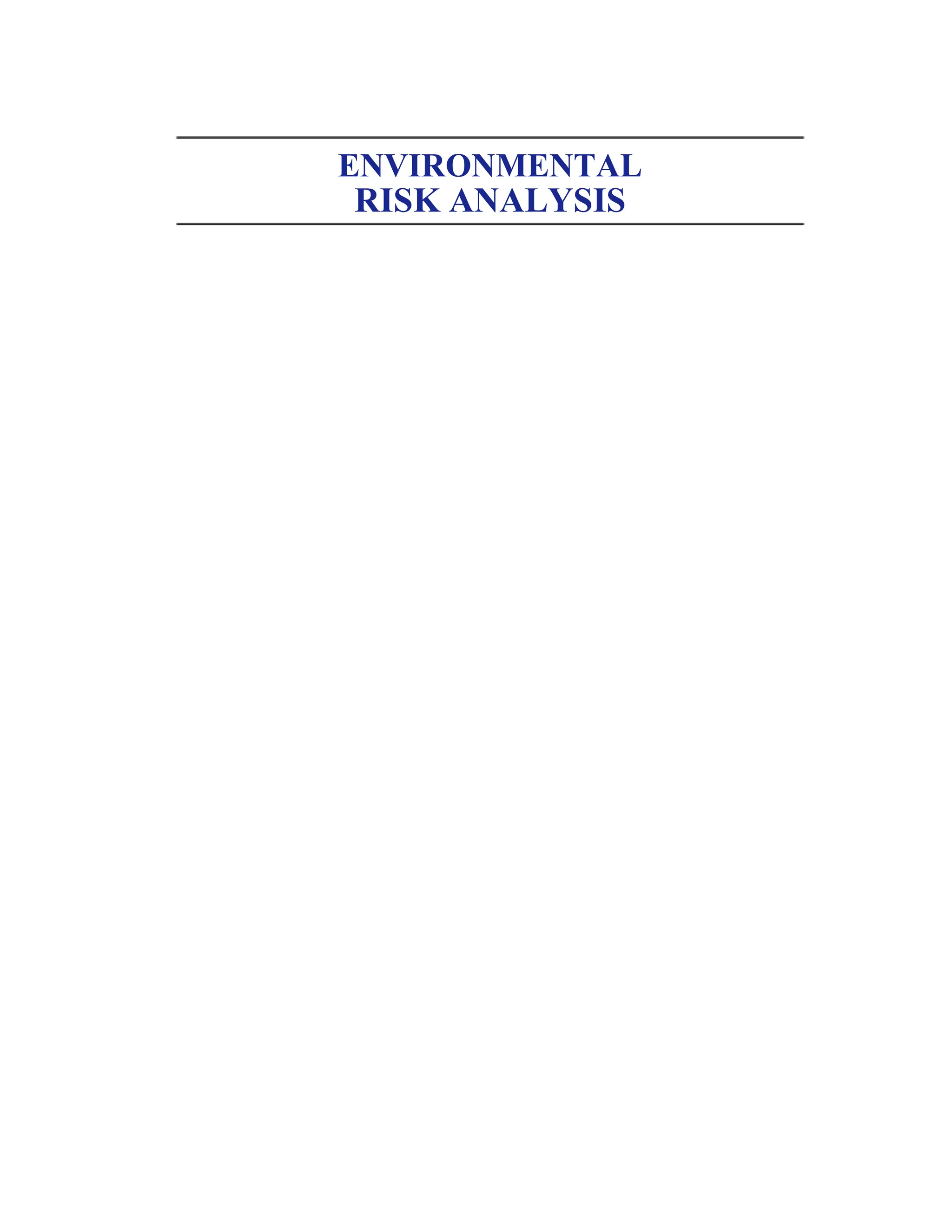 ENVIRONMENTAL RISK ANALYSIS.doc