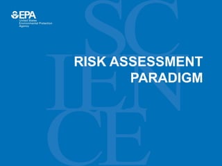 RISK ASSESSMENT
PARADIGM
 