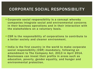 Environmental Protection and Corporate Social Responsibility PPT 2019 ...