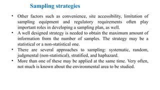 Sampling Plan Environment environmental sampling.pptx presentation | PPTX