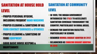 Basic Sanitation Example Environmental sanitation community. health nursing | PPTX