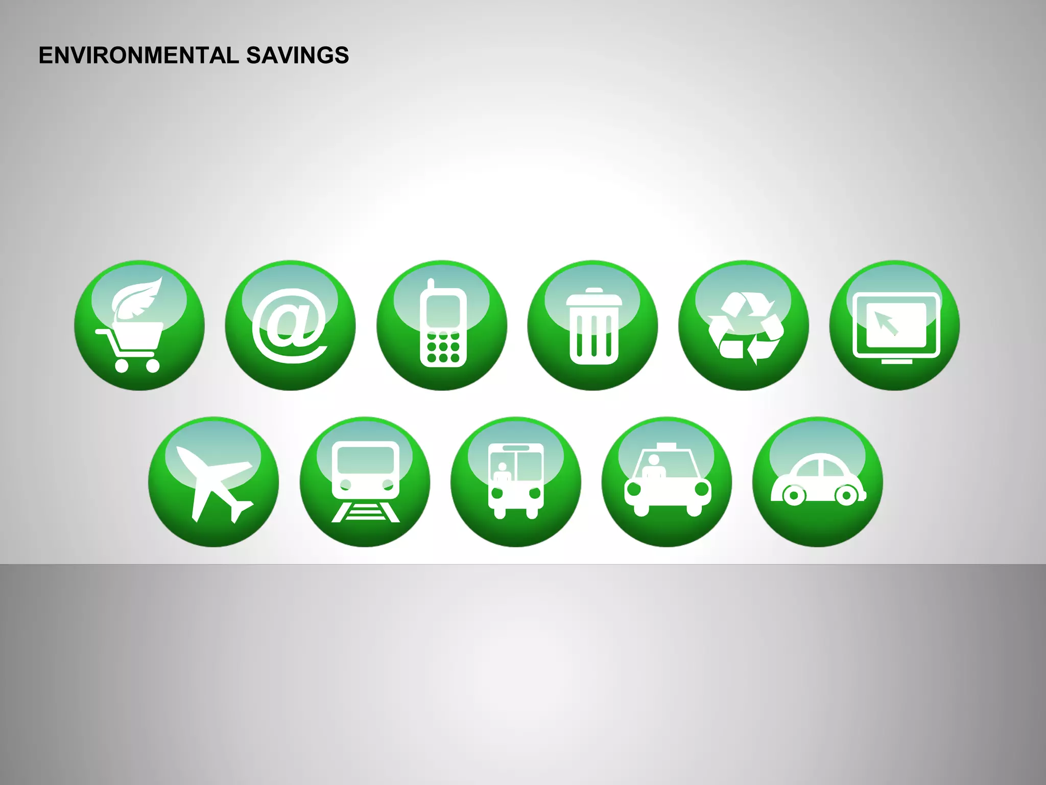 ENVIRONMENTAL SAVINGS
 