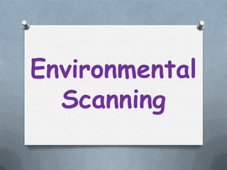 EnvironmentalScanning 