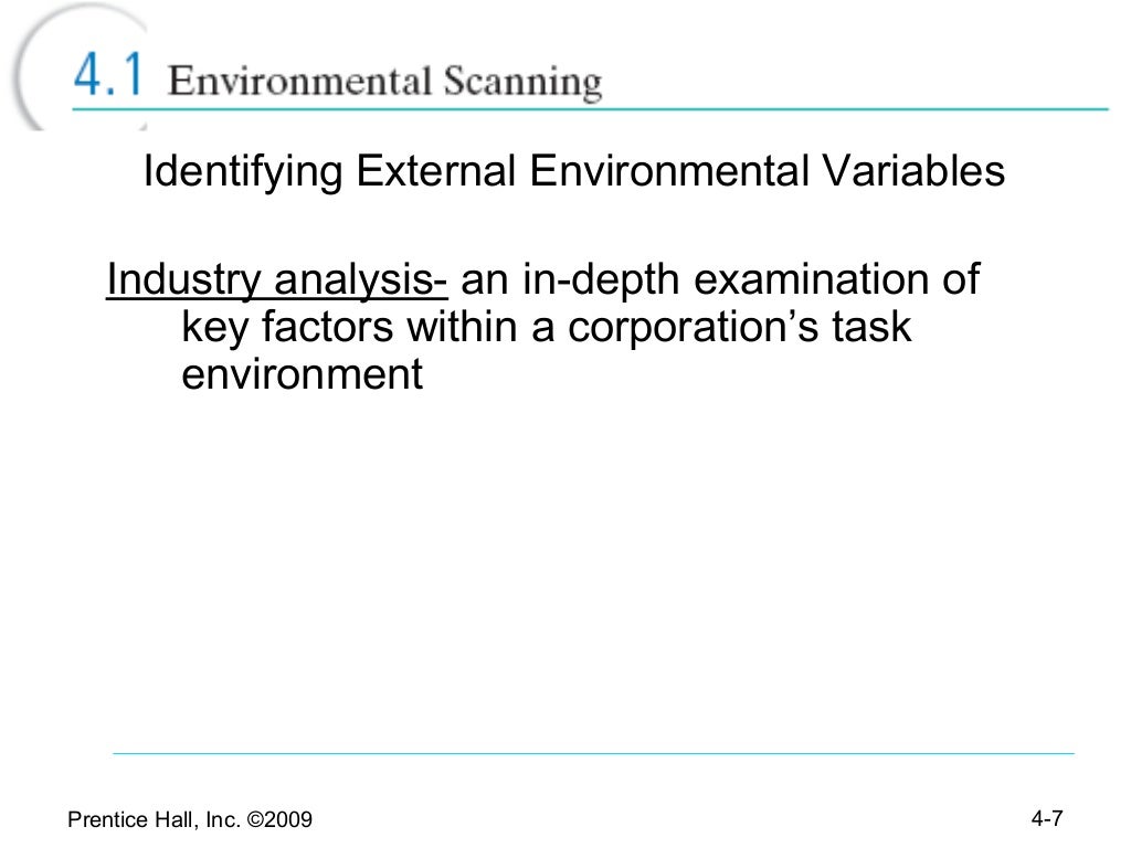 Environmental Scanning