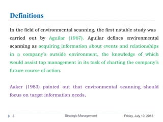 Environmental scanning | PPTX