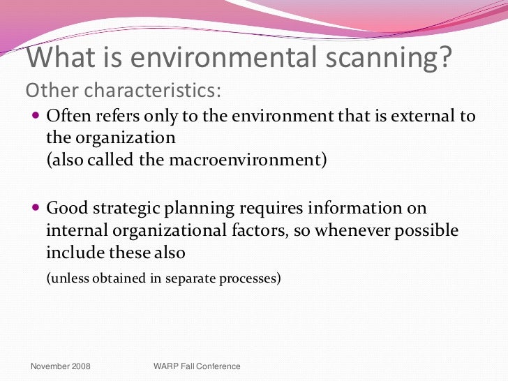 Environmental scanning (ppt)