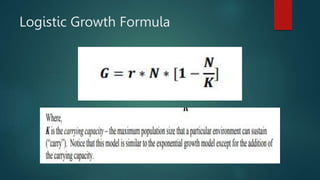 Logistic Growth Formula
 