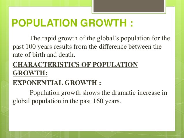 Population Growth Variation Of Population Among Nations Population